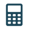 Financial calculators icon.